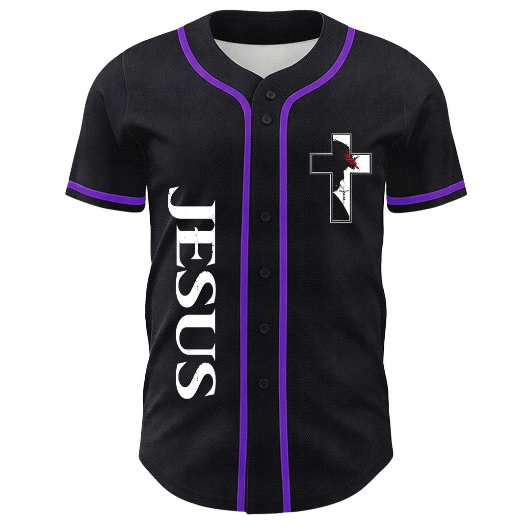 Baseballtrikot mit Motiv: Christliche Jungfrau Maria, Jesus, Kruzifix, Kreuz - image 26