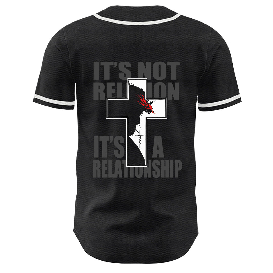 Baseballtrikot mit Motiv: Christliche Jungfrau Maria, Jesus, Kruzifix, Kreuz - image 4