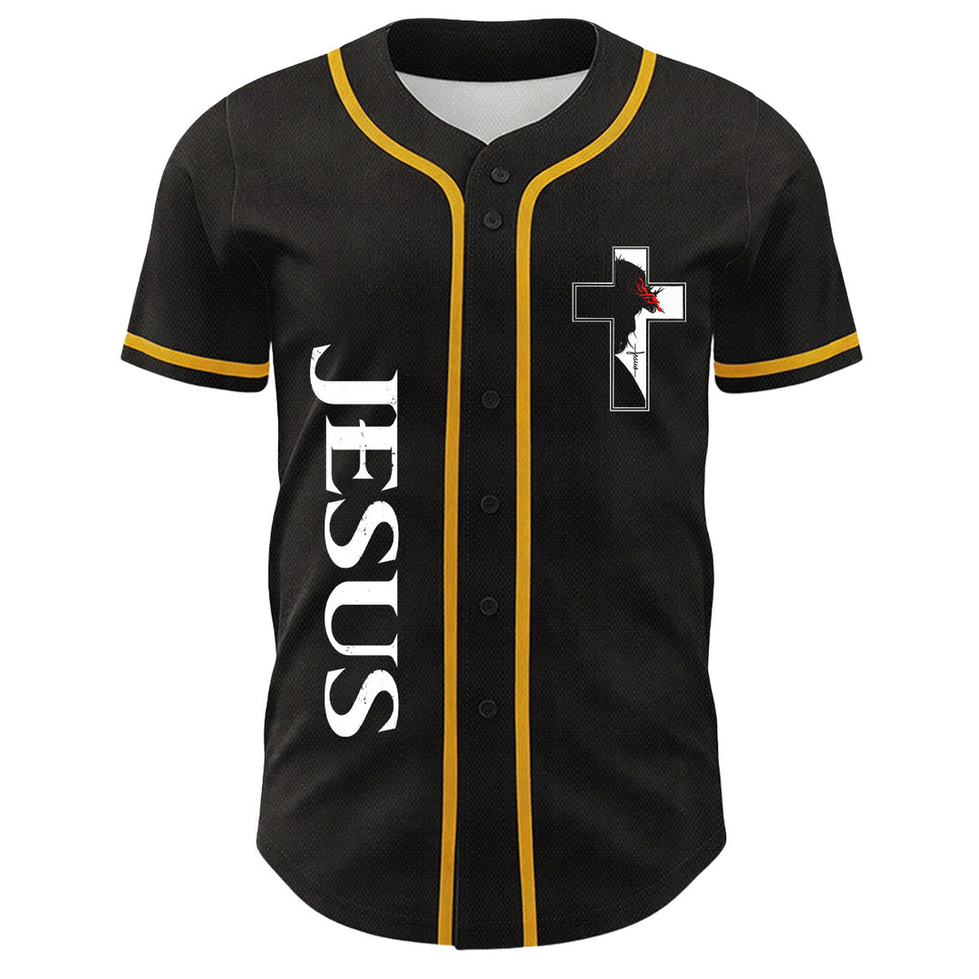 Baseballtrikot mit Motiv: Christliche Jungfrau Maria, Jesus, Kruzifix, Kreuz - image 11