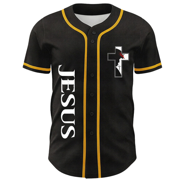 Baseballtrikot mit Motiv: Christliche Jungfrau Maria, Jesus, Kruzifix, Kreuz - image 11