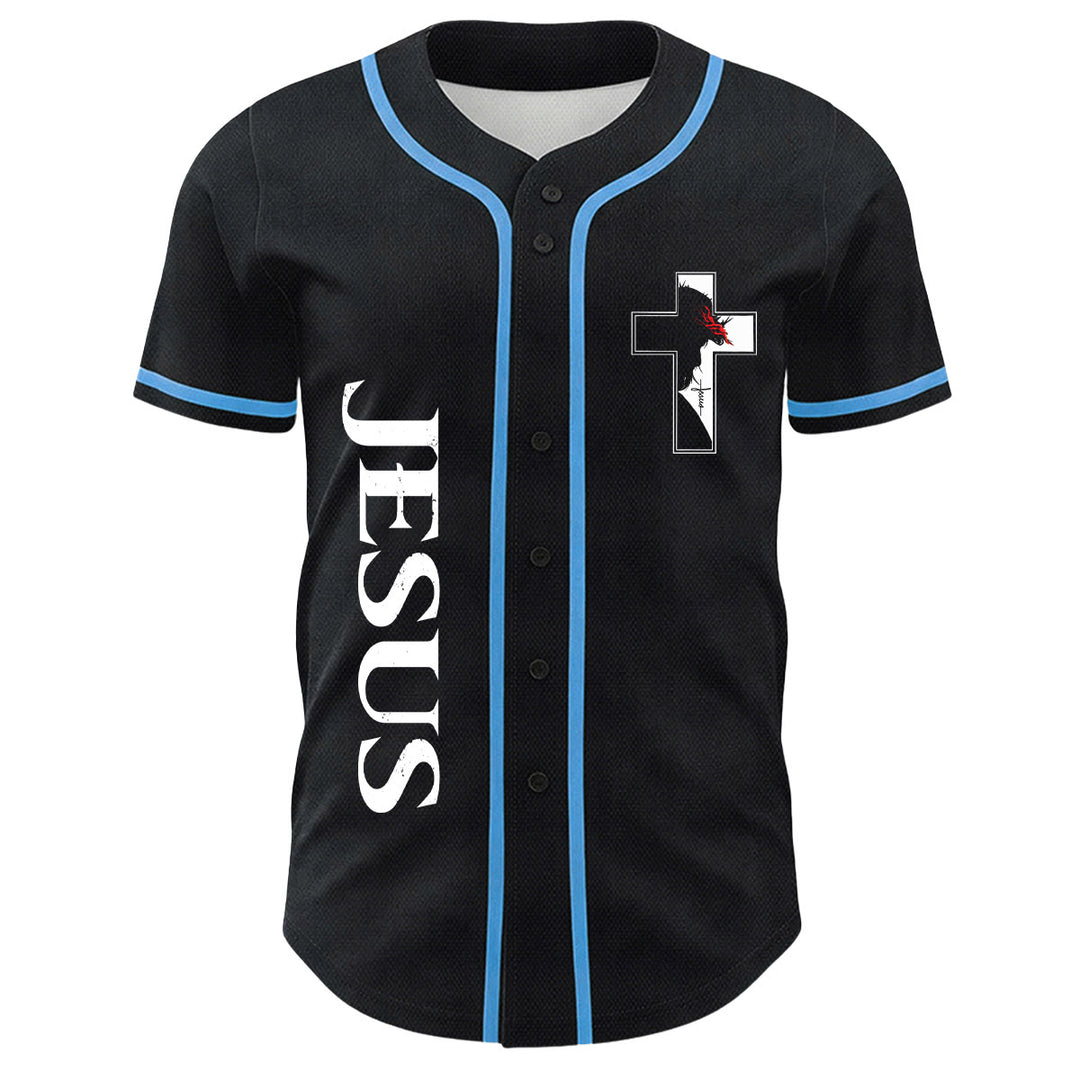 Baseballtrikot mit Motiv: Christliche Jungfrau Maria, Jesus, Kruzifix, Kreuz - image 17