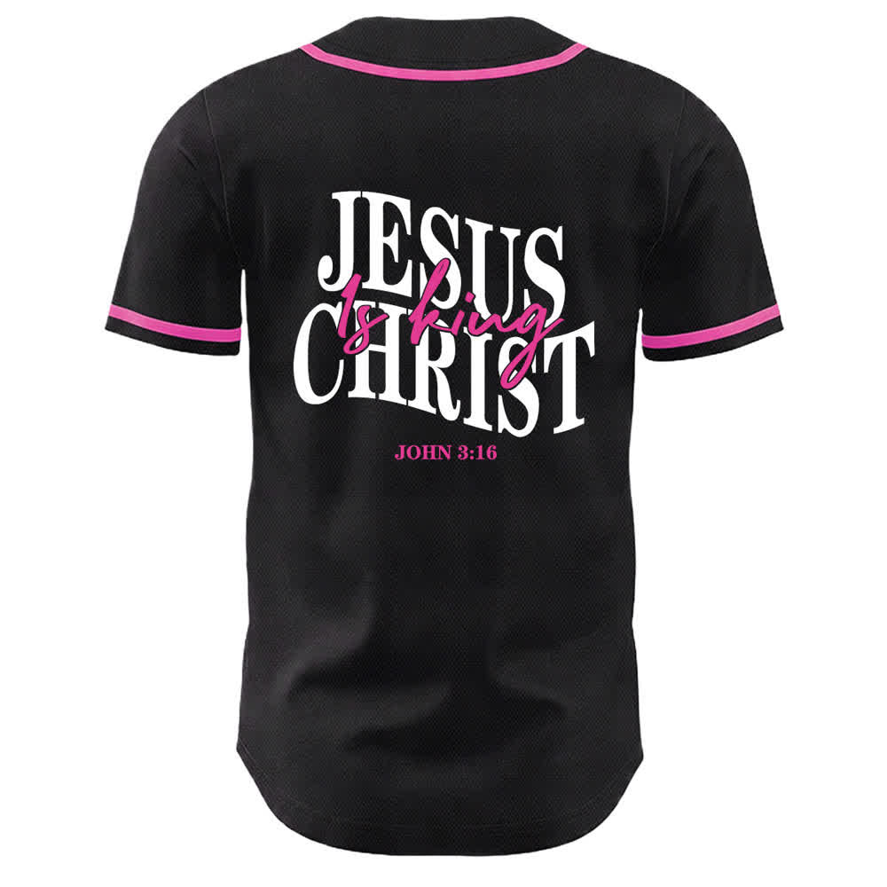 Christianartworkshop Jesus ist König Johannes 3:16 Unisex-Baseballtrikot - image 7