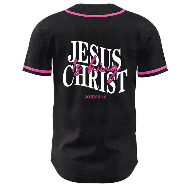 Christianartworkshop Jesus ist König Johannes 3:16 Unisex-Baseballtrikot - image 7