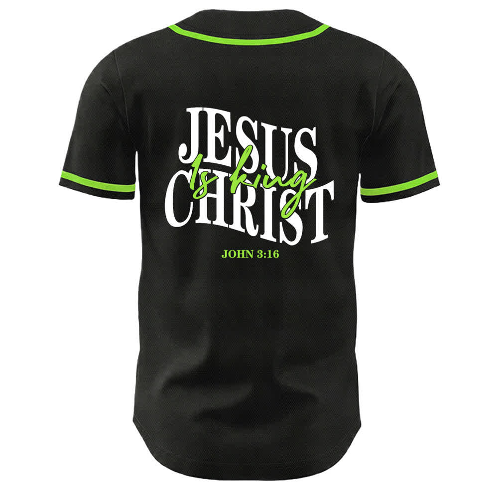 Christianartworkshop Jesus ist König Johannes 3:16 Unisex-Baseballtrikot - image 19