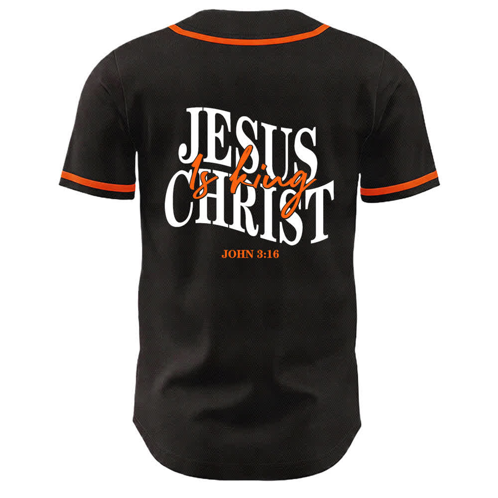 Christianartworkshop Jesus ist König Johannes 3:16 Unisex-Baseballtrikot - image 16