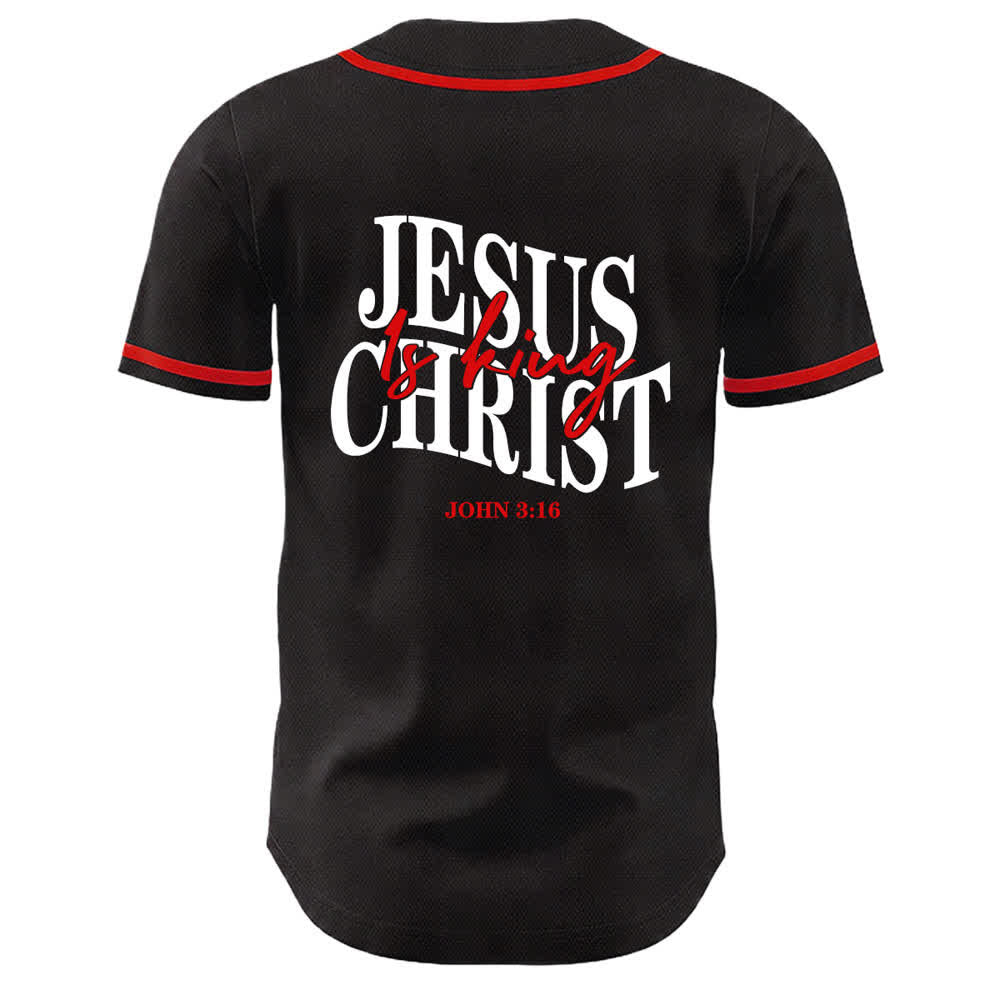 Christianartworkshop Jesus ist König Johannes 3:16 Unisex-Baseballtrikot - image 13