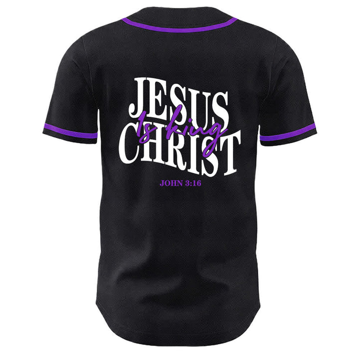 Christianartworkshop Jesus ist König Johannes 3:16 Unisex-Baseballtrikot - image 22