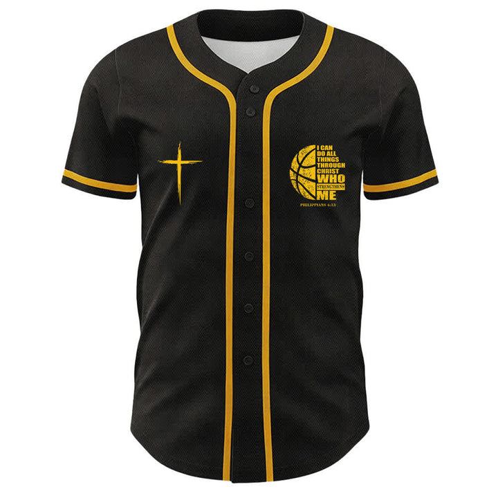 Christianartworkshop Basketball „Ich kann alles durch Christus tun“ Unisex-Baseballtrikot - image 11