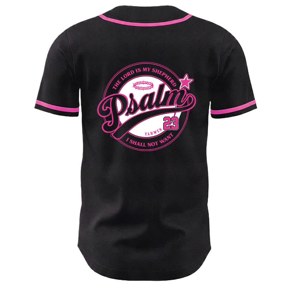 Christianartworkshop Psalm 23 Der Herr ist mein Hirte Unisex Baseballtrikot - image 1