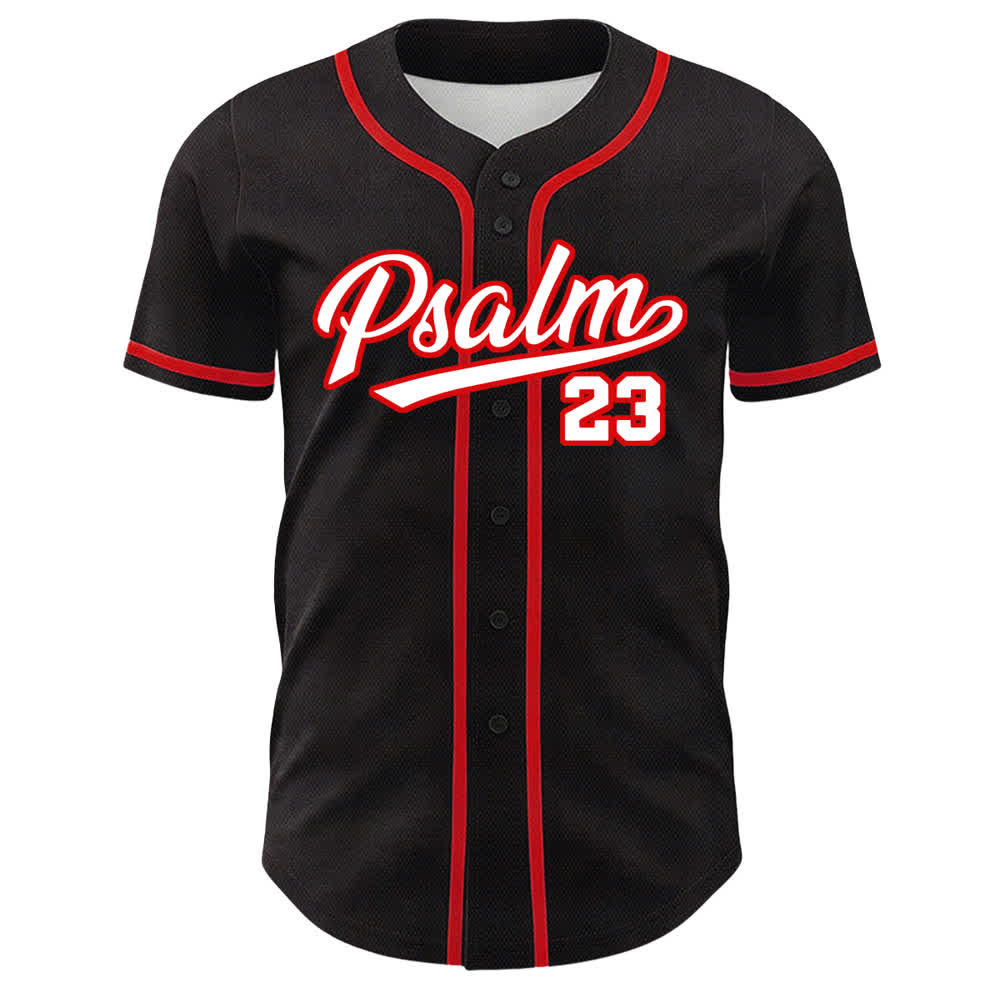 Christianartworkshop Psalm 23 Der Herr ist mein Hirte Unisex Baseballtrikot - image 14