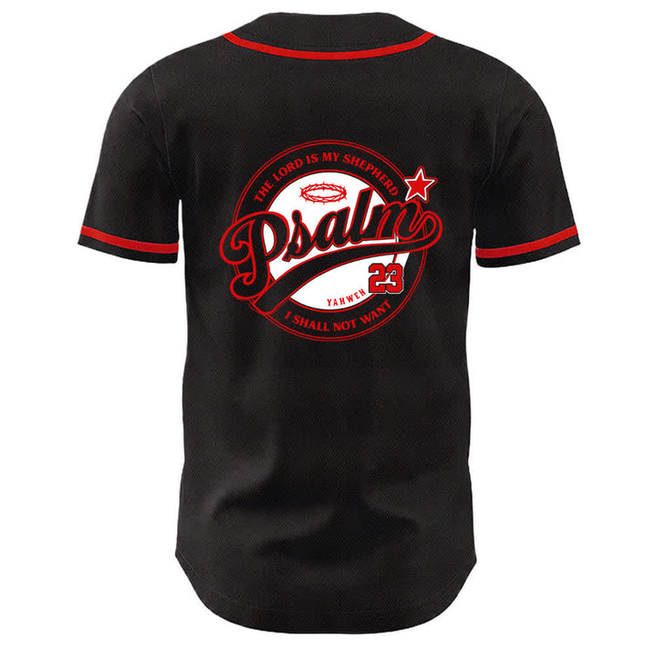 Christianartworkshop Psalm 23 Der Herr ist mein Hirte Unisex Baseballtrikot - image 13