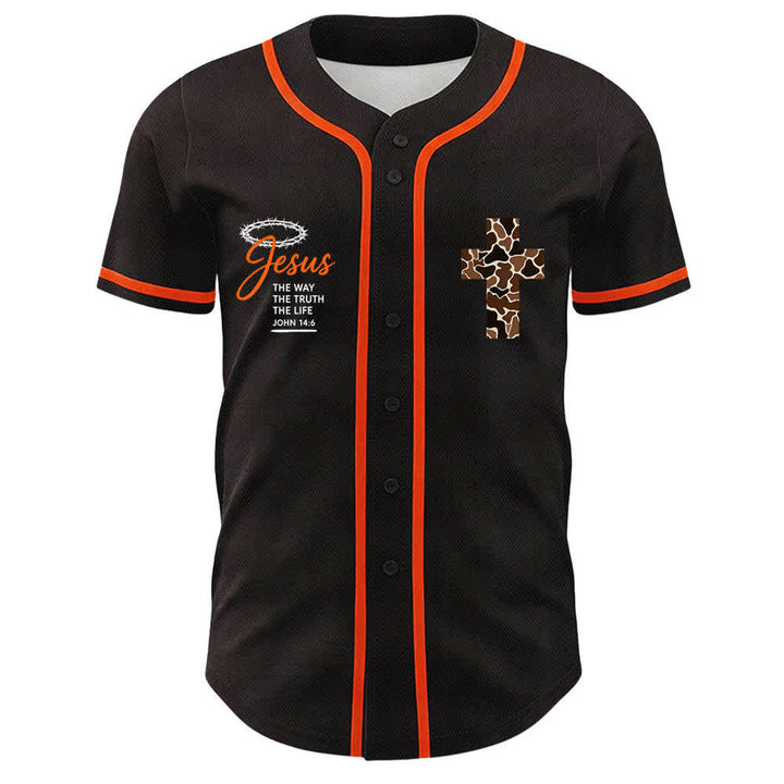 Christianartworkshop Leopard Print Cross I Can Do All Through Christ Unisex Baseball Jersey - image 11
