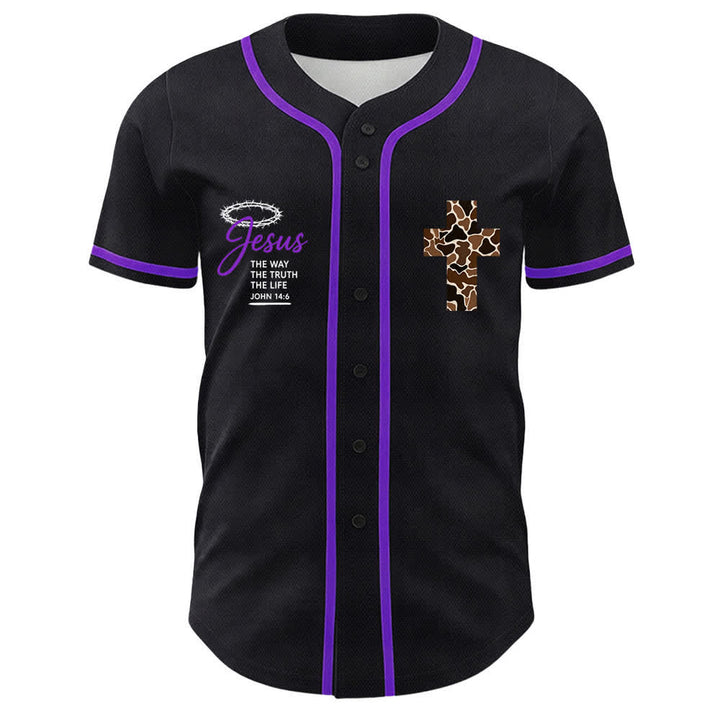 Christianartworkshop Leopard Print Cross I Can Do All Through Christ Unisex Baseball Jersey - image 20