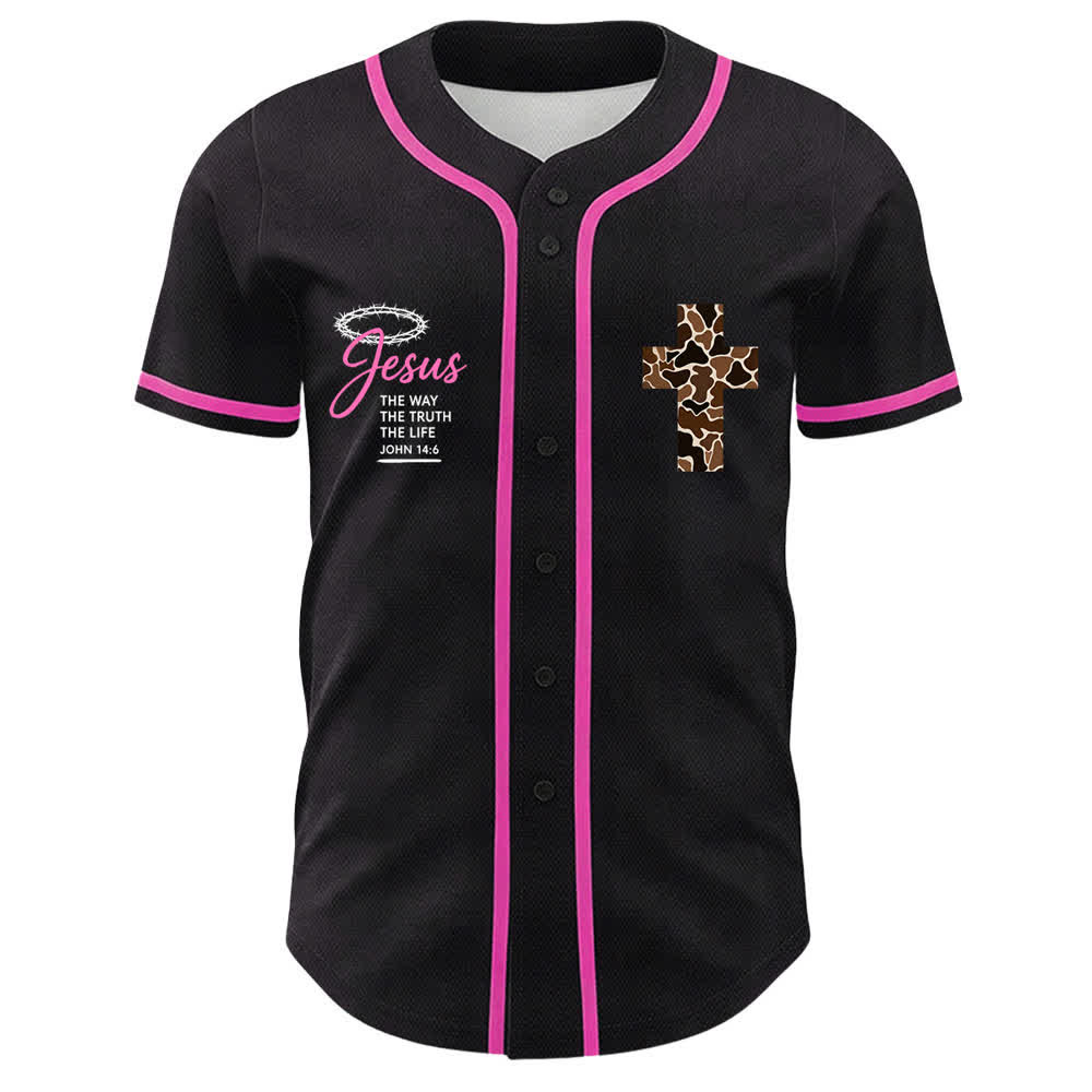 Christianartworkshop Leopard Print Cross I Can Do All Through Christ Unisex Baseball Jersey - image 23