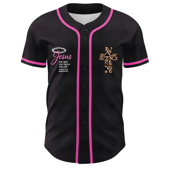 Christianartworkshop Leopard Print Cross I Can Do All Through Christ Unisex Baseball Jersey - image 23