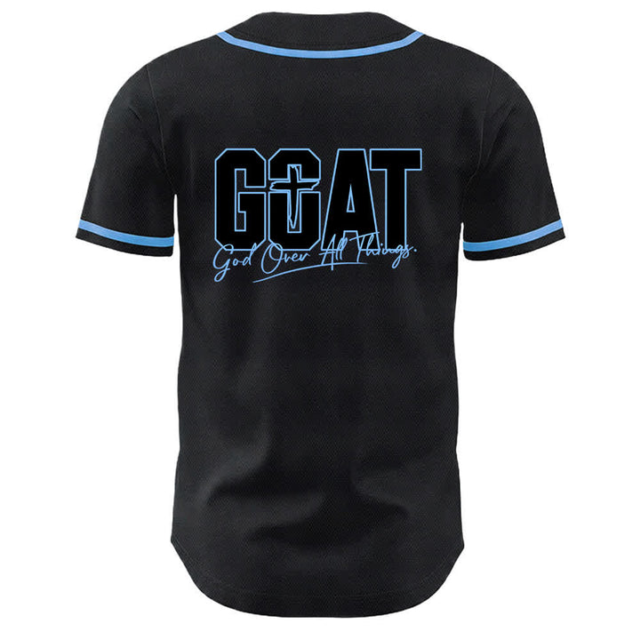 Christianartworkshop GOAT Gott über alles Einfaches Kreuz Unisex Baseballtrikot - image 13