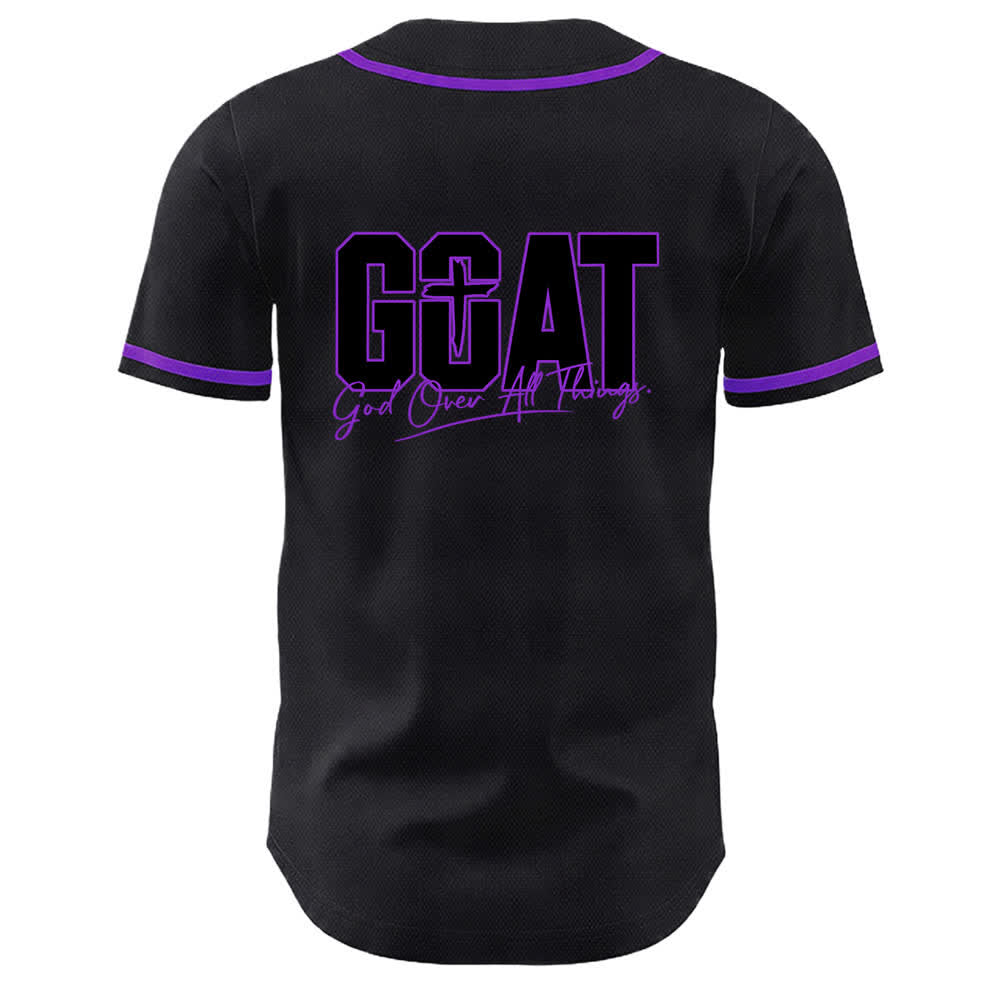 Christianartworkshop GOAT Gott über alles Einfaches Kreuz Unisex Baseballtrikot - image 19