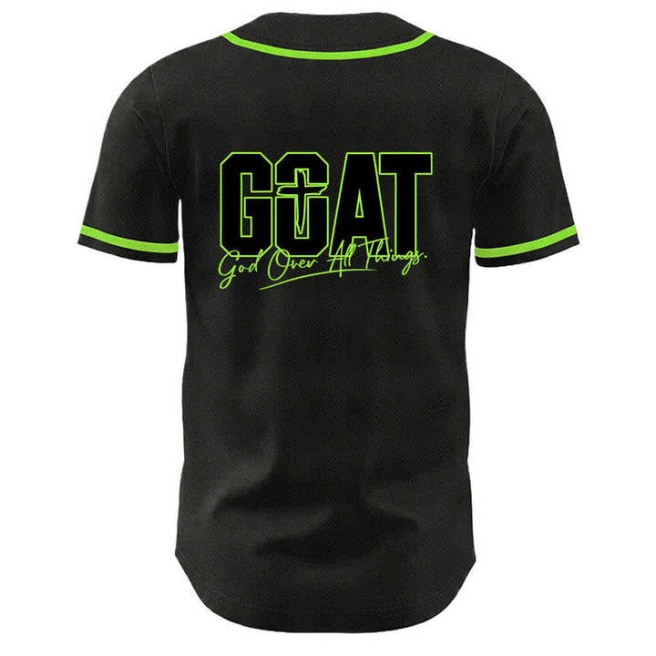 Christianartworkshop GOAT Gott über alles Einfaches Kreuz Unisex Baseballtrikot - image 16