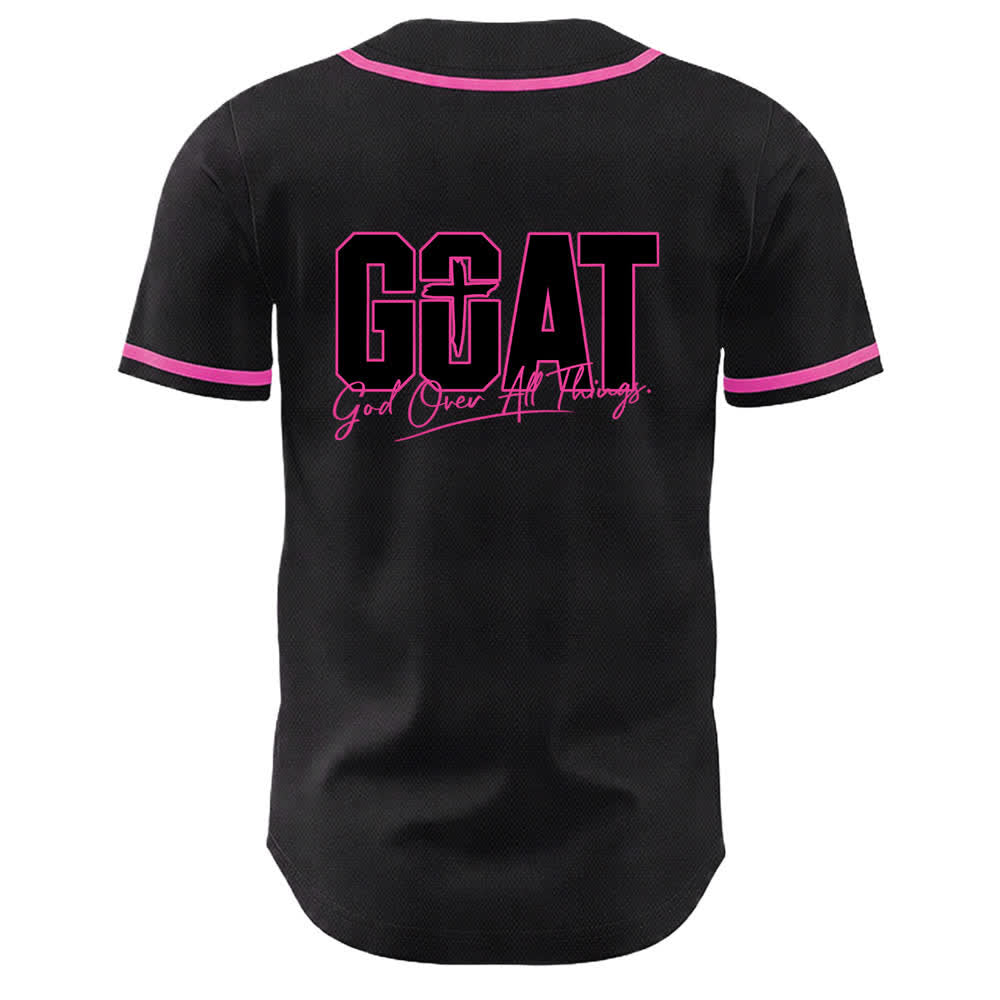 Christianartworkshop GOAT Gott über alles Einfaches Kreuz Unisex Baseballtrikot - image 22