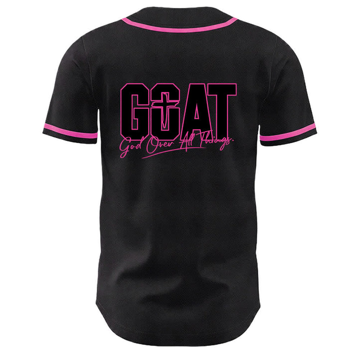 Christianartworkshop GOAT Gott über alles Einfaches Kreuz Unisex Baseballtrikot - image 22