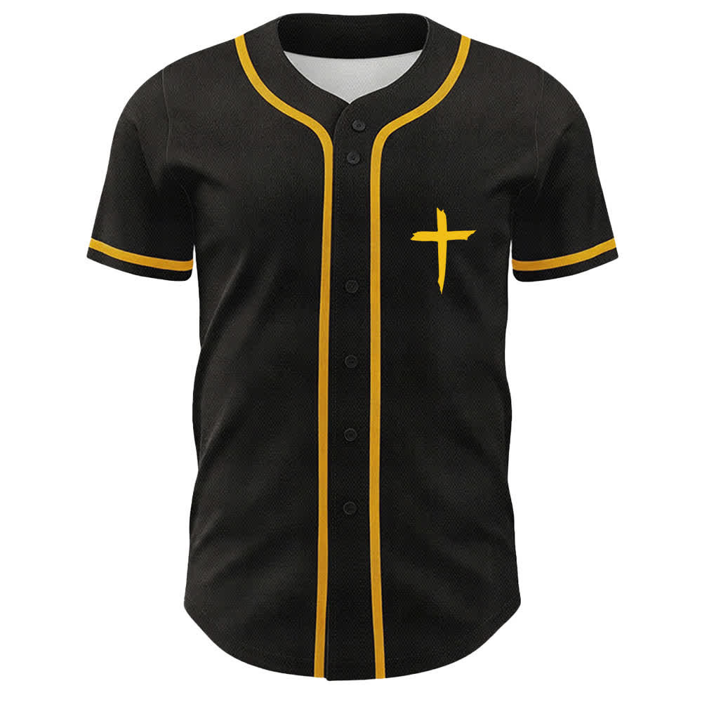 Christianartworkshop GOAT Gott über alles Einfaches Kreuz Unisex Baseballtrikot - image 2
