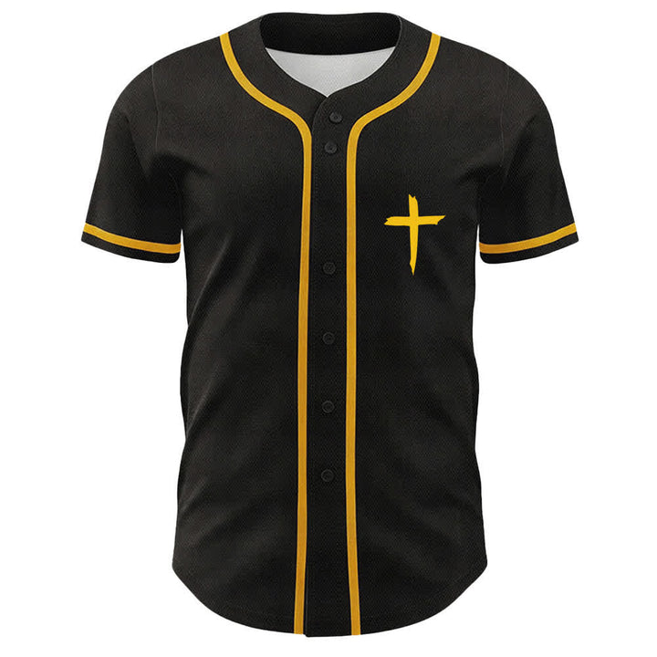Christianartworkshop GOAT Gott über alles Einfaches Kreuz Unisex Baseballtrikot - image 2