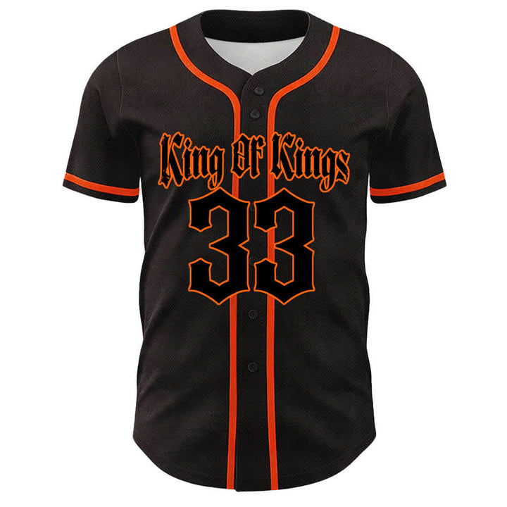 Christianartworkshop King Of Kings Nummer 33 Jesus trägt Kreuz Unisex Baseballtrikot - image 10