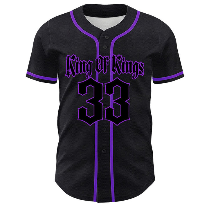 Christianartworkshop King Of Kings Nummer 33 Jesus trägt Kreuz Unisex Baseballtrikot - image 19