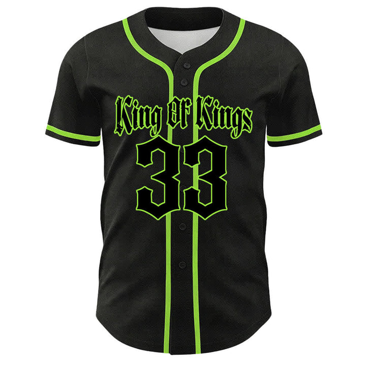 Christianartworkshop King Of Kings Nummer 33 Jesus trägt Kreuz Unisex Baseballtrikot - image 16