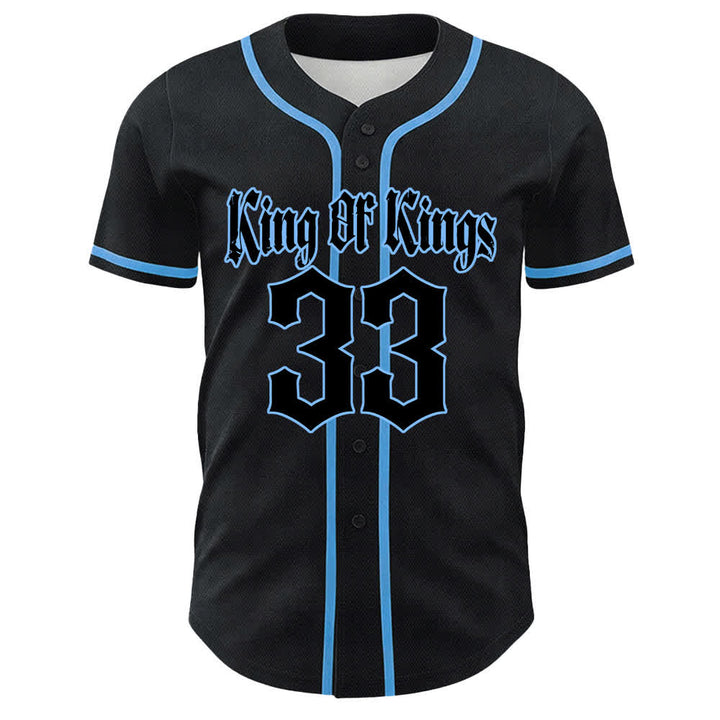 Christianartworkshop King Of Kings Nummer 33 Jesus trägt Kreuz Unisex Baseballtrikot - image 13