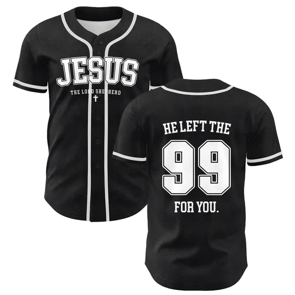Christianartworkshop Jesus He Left The 99 For You Unisex Baseball Jersey - Weiß - 5XL - image 6