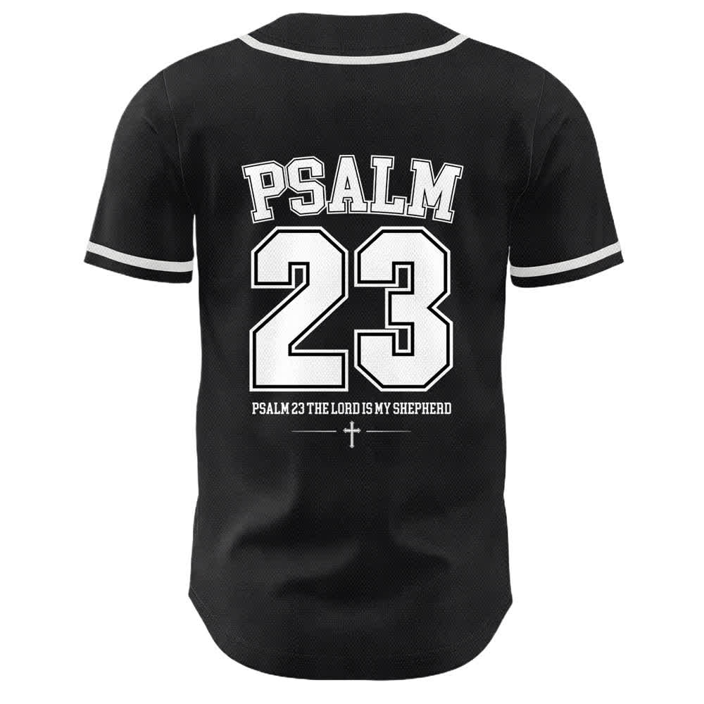 Christianartworkshop Jesus Psalm 23 Der Herr ist mein Hirte Unisex Baseballtrikot - image 7