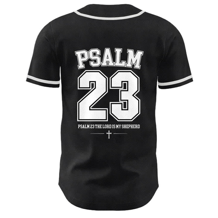 Christianartworkshop Jesus Psalm 23 Der Herr ist mein Hirte Unisex Baseballtrikot - image 7