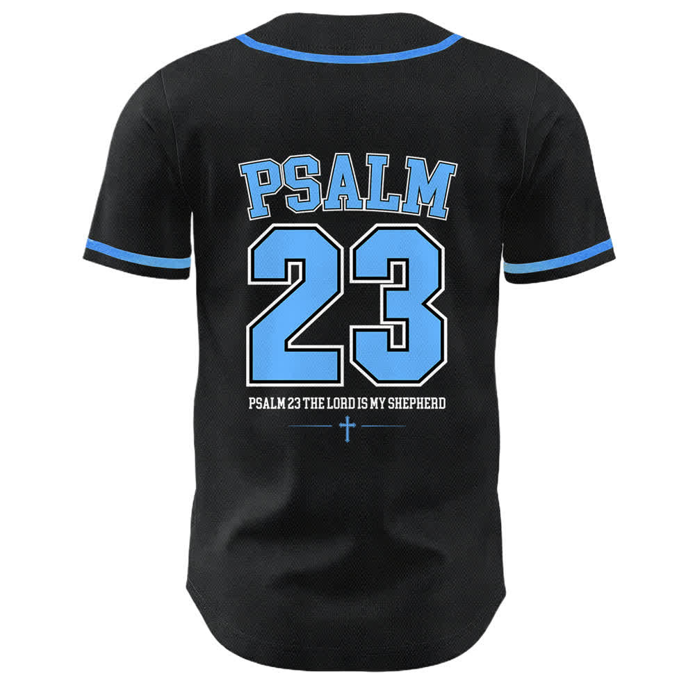 Christianartworkshop Jesus Psalm 23 Der Herr ist mein Hirte Unisex Baseballtrikot - image 4