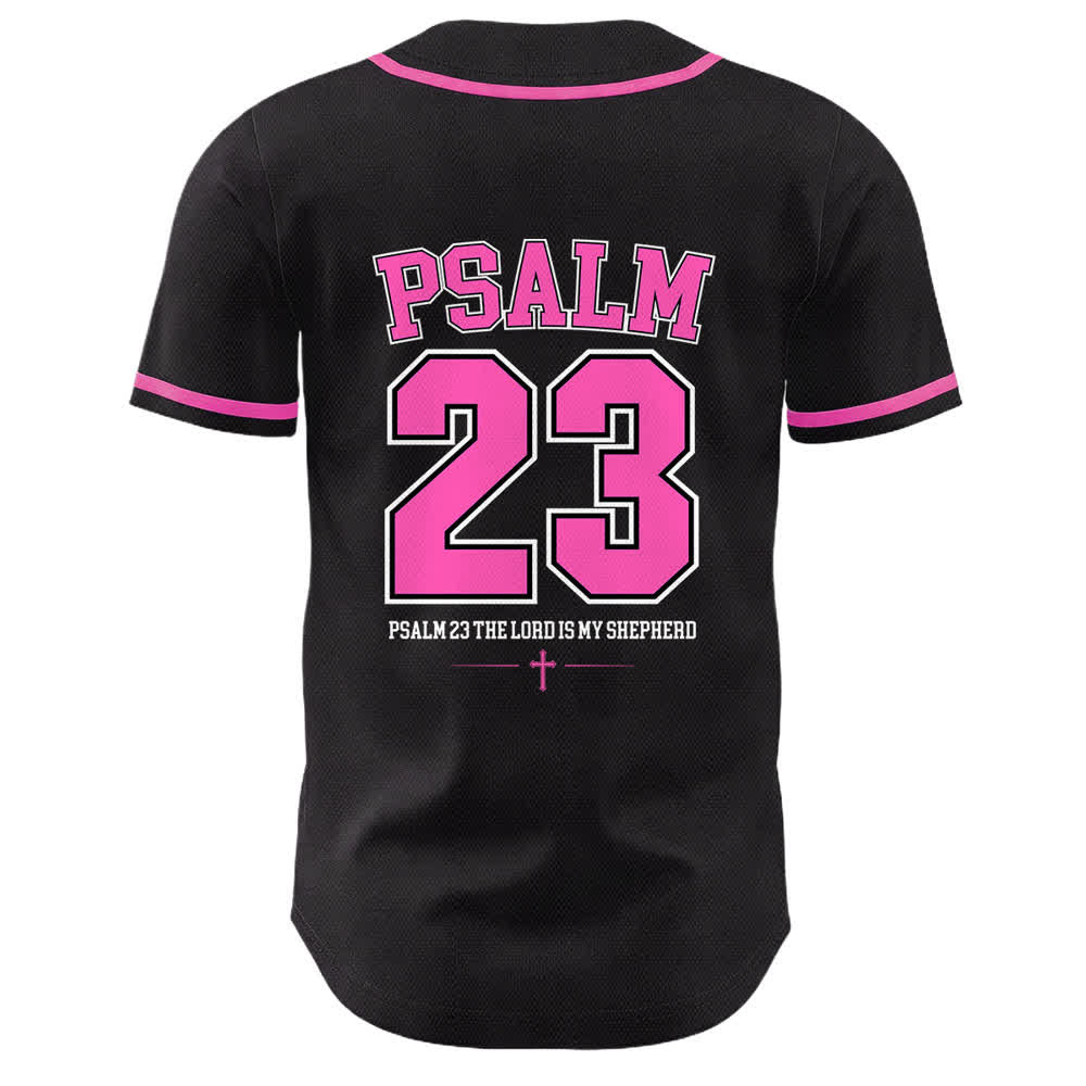 Christianartworkshop Jesus Psalm 23 Der Herr ist mein Hirte Unisex Baseballtrikot - image 10