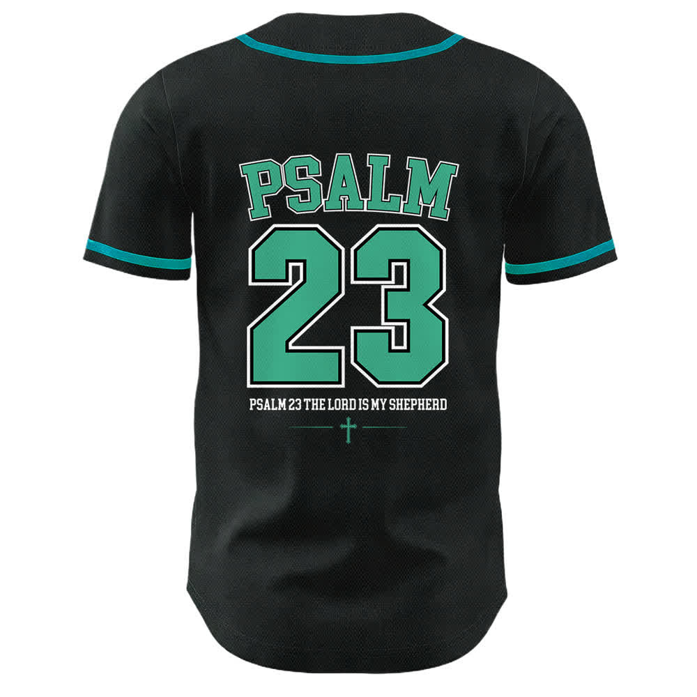 Christianartworkshop Jesus Psalm 23 Der Herr ist mein Hirte Unisex Baseballtrikot - image 25