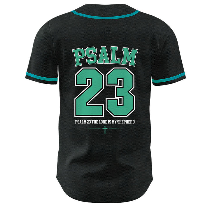 Christianartworkshop Jesus Psalm 23 Der Herr ist mein Hirte Unisex Baseballtrikot - image 25