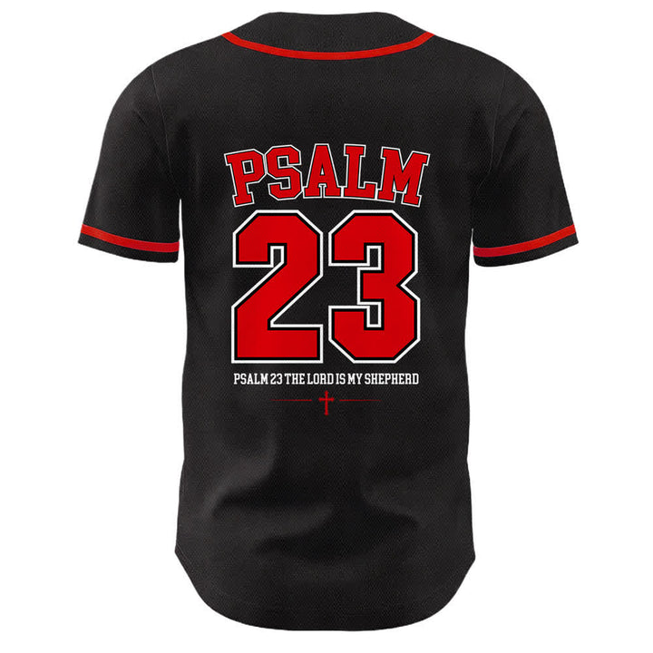 Christianartworkshop Jesus Psalm 23 Der Herr ist mein Hirte Unisex Baseballtrikot - image 13