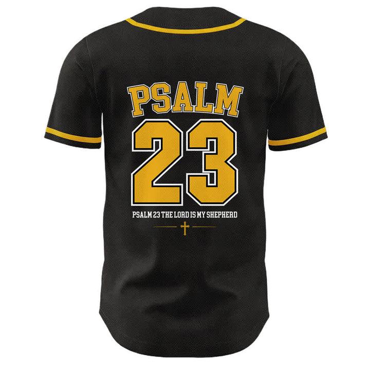 Christianartworkshop Jesus Psalm 23 Der Herr ist mein Hirte Unisex Baseballtrikot - image 1