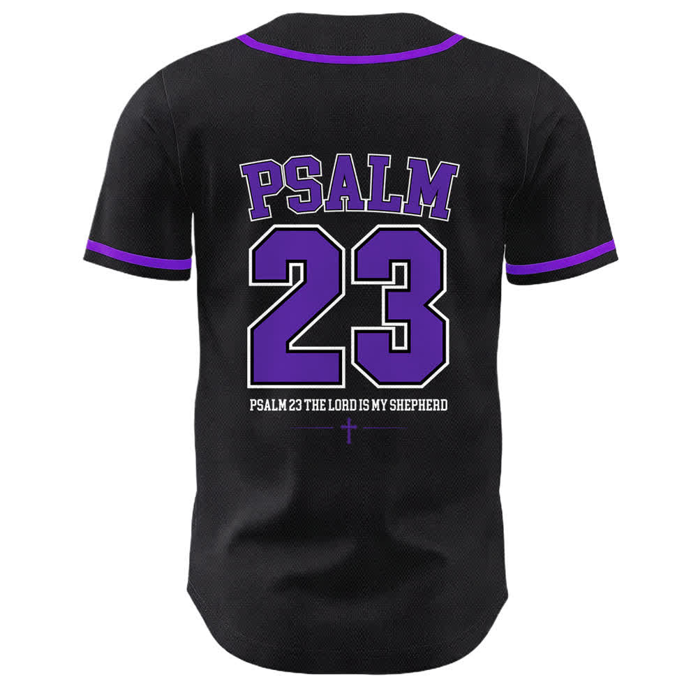 Christianartworkshop Jesus Psalm 23 Der Herr ist mein Hirte Unisex Baseballtrikot - image 22