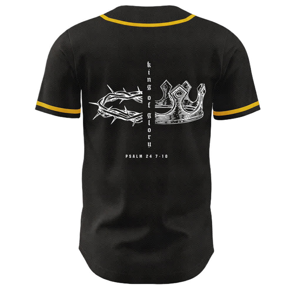 Christianartworkshop Jahwe 24 König der Herrlichkeit Psalm 24 Unisex-Baseballtrikot - image 5