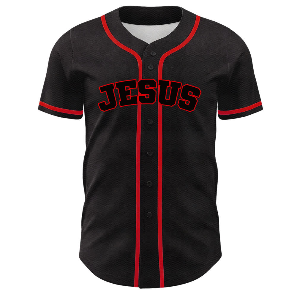 Christianartworkshop Team Jesus Nummer 7 Was Ist Ist Kommt Unisex Baseballtrikot - image 14