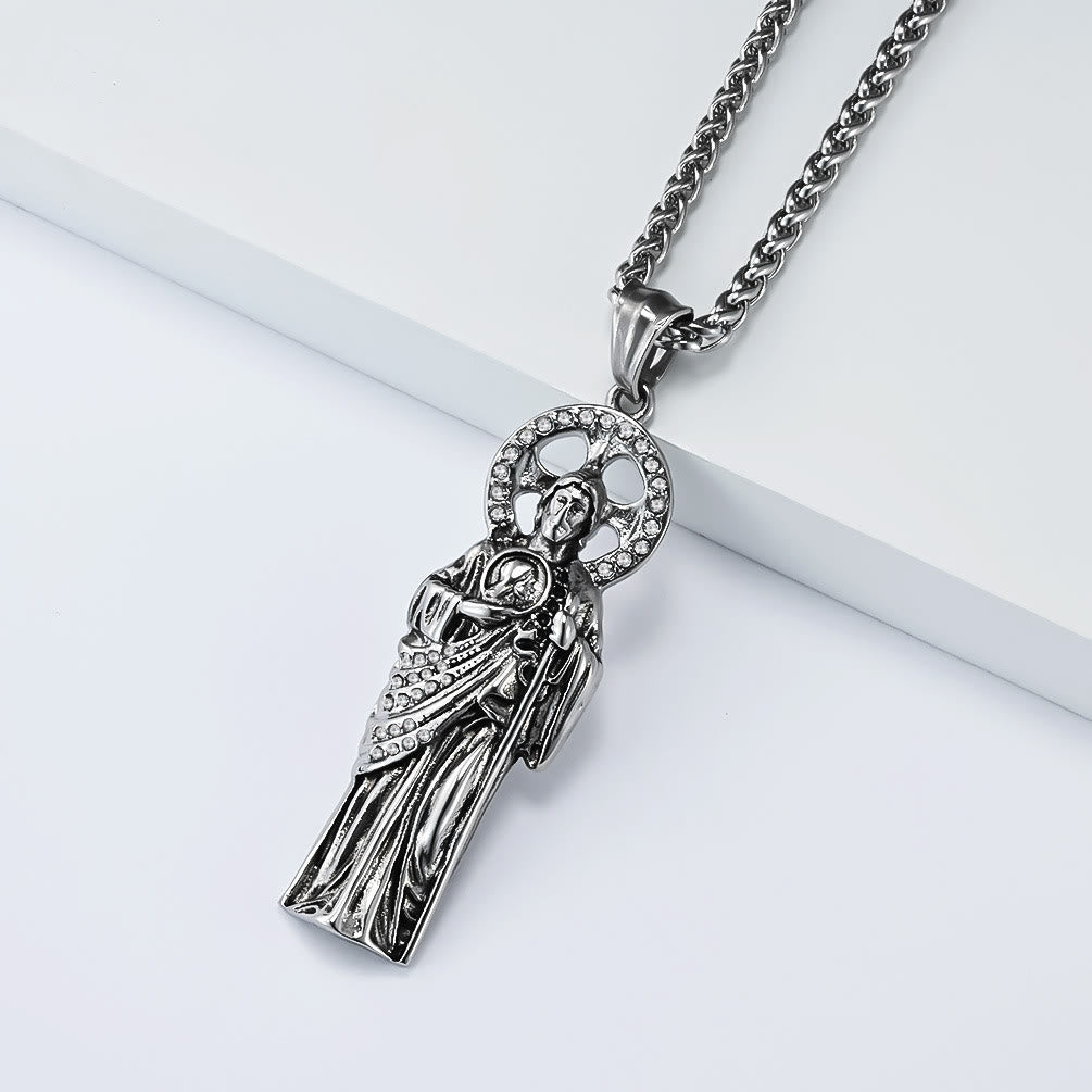 Christianartworkshop Strass-Halo-Anhänger mit dem Heiligen Judas Thaddäus in Kuba: Symbol verzweifelter Rettung - image 5