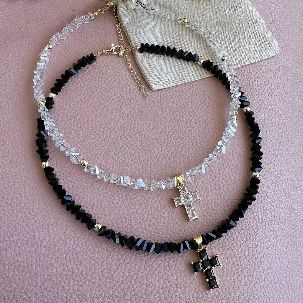 Christianartworkshop Armband mit facettiertem Kristallperlenkreuz: Symbol funkelnden himmlischen Segens - image 4