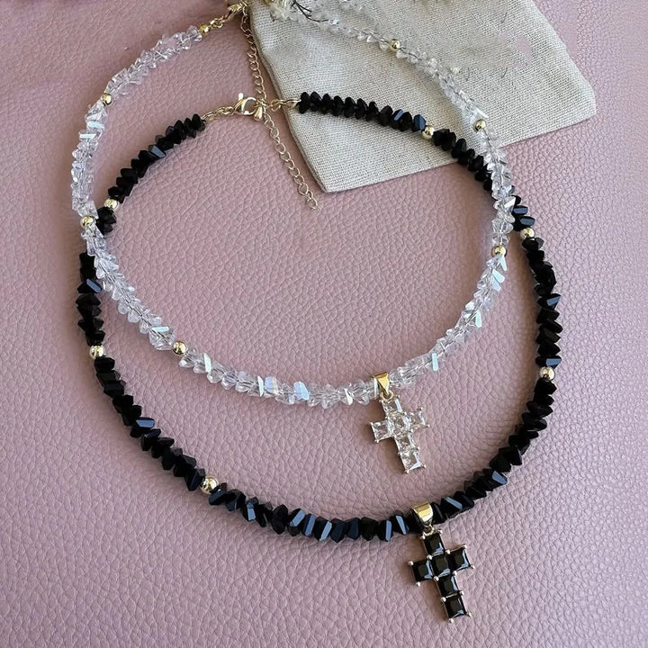 Christianartworkshop Armband mit facettiertem Kristallperlenkreuz: Symbol funkelnden himmlischen Segens - image 4