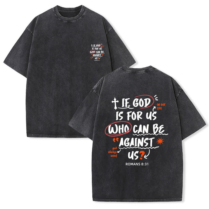 Christianartworkshop Wenn Gott für uns ist – Boxy Washed T-Shirt - Schwarz - 4XL - image 9