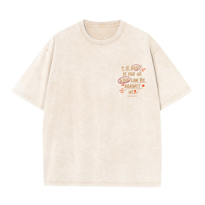 Christianartworkshop Wenn Gott für uns ist – Boxy Washed T-Shirt - image 2