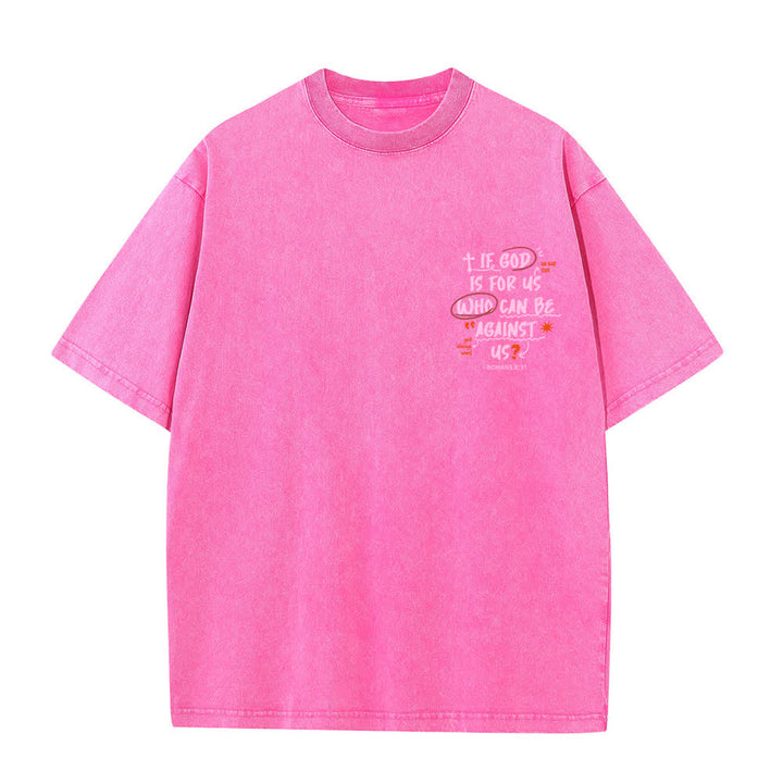Christianartworkshop Wenn Gott für uns ist – Boxy Washed T-Shirt - image 26