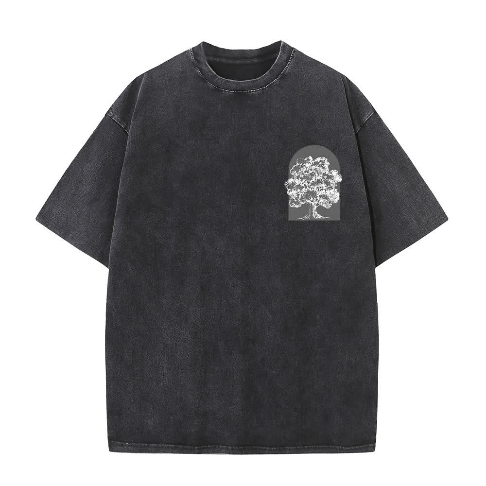 Christianartworkshop Living Proof Tree Oversized Washed T-Shirt - image 8