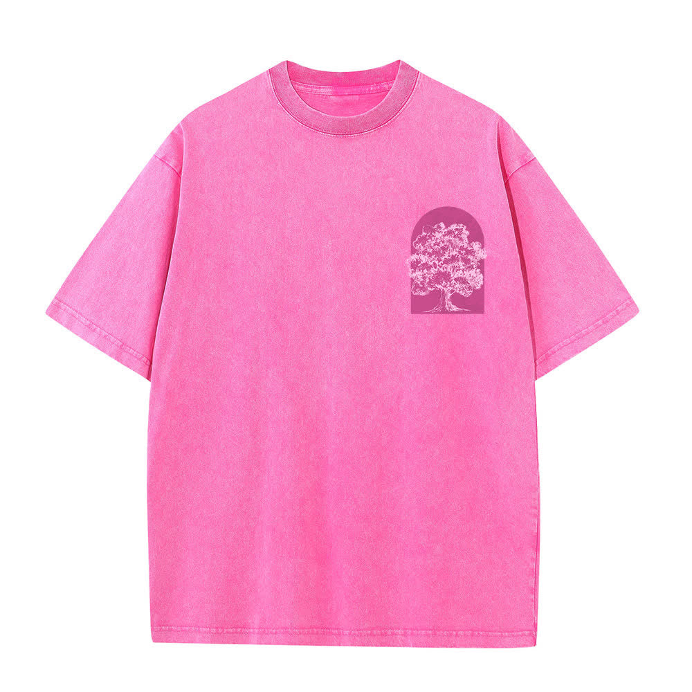 Christianartworkshop Living Proof Tree Oversized Washed T-Shirt - image 26